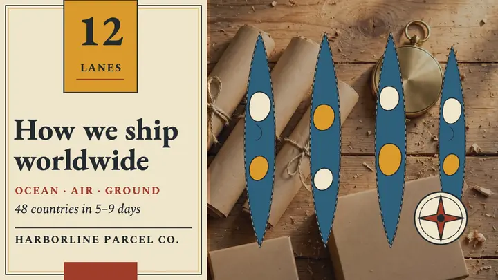 Harborline worldwide shipping thumbnail template