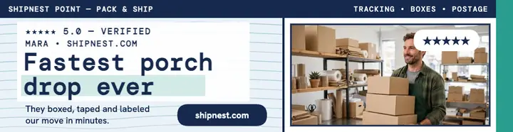 Shipnest Point shipping review billboard template