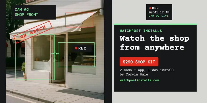Watchpost shop camera kit x-post: shop security camera post template