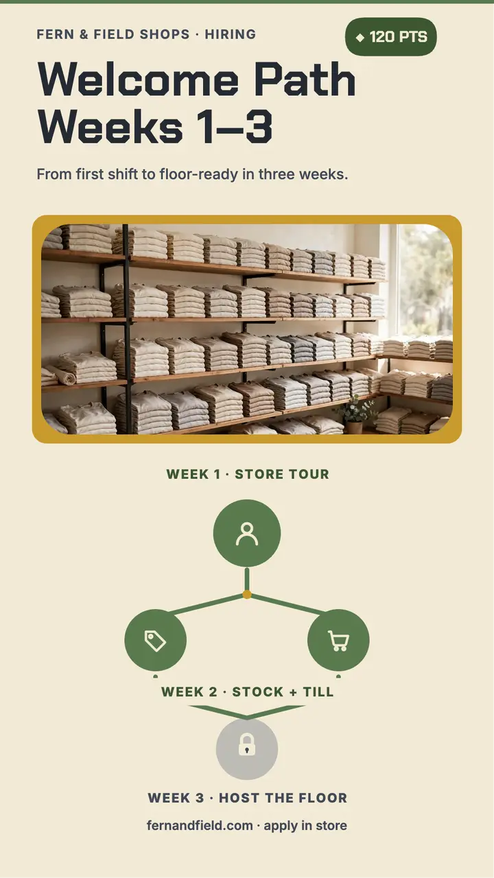 Fern and Field welcome path story template