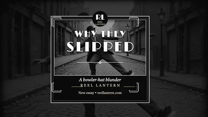 Reel Lantern silent comedy essay thumbnail template