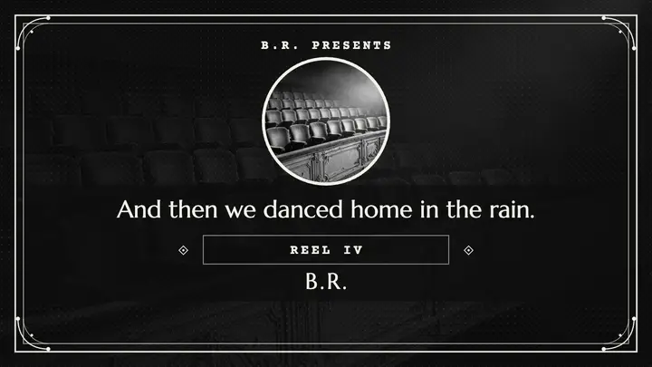 Rain quote silent film thumbnail template