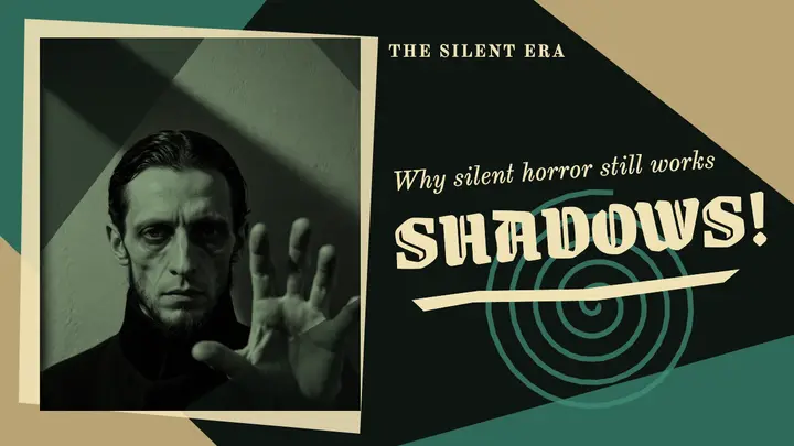 Shadows silent horror essay thumbnail template
