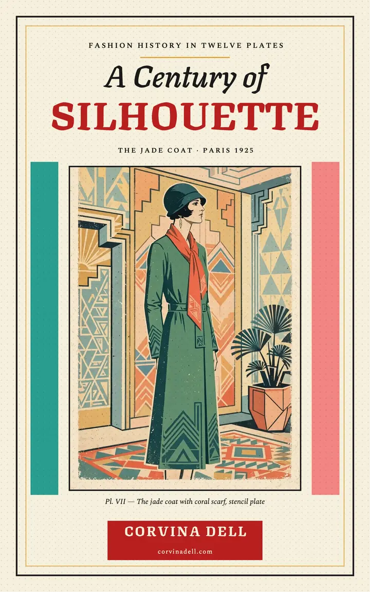 A Century of Silhouette pochoir ebook cover template