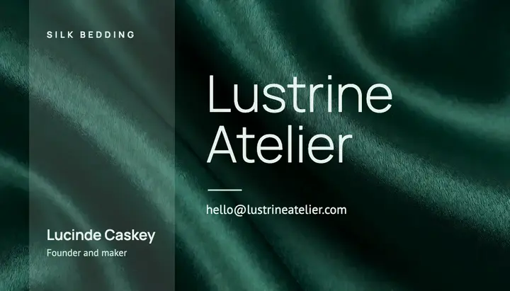 Lustrine Atelier business card template