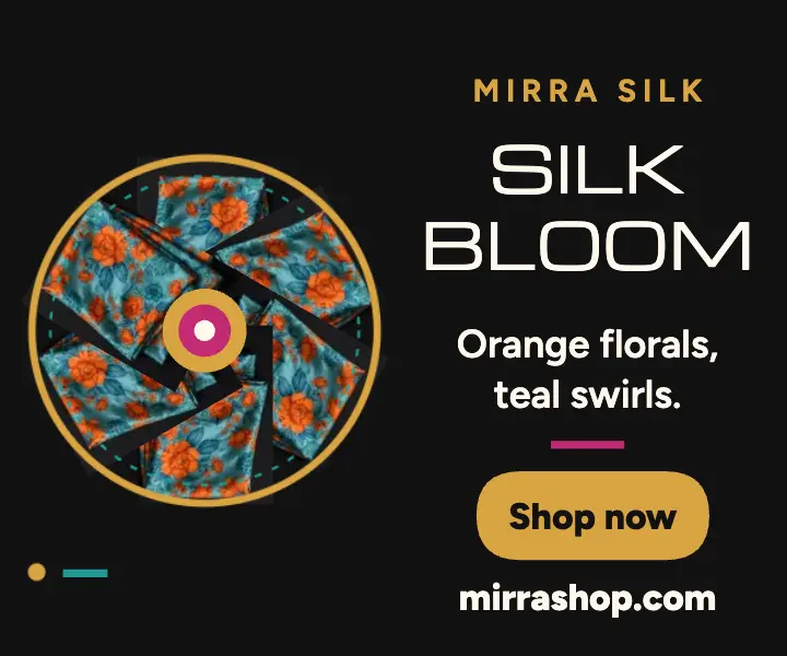 Mirra Silk scarf mandala ad template