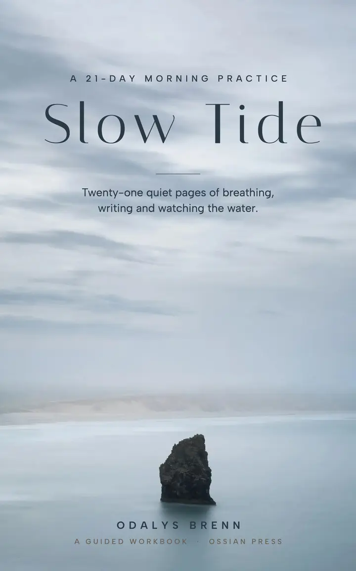 Slow Tide calm journal ebook cover template