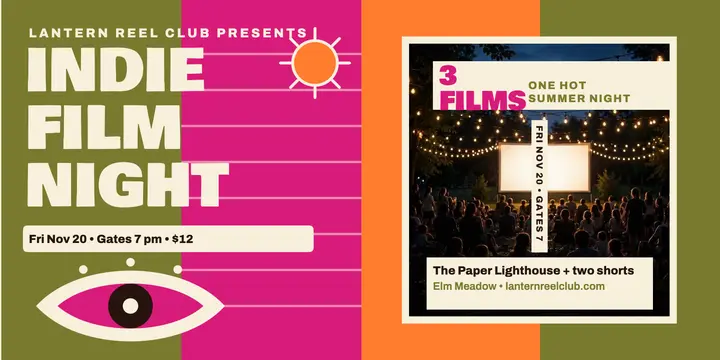 Lantern Reel Club indie film night post template