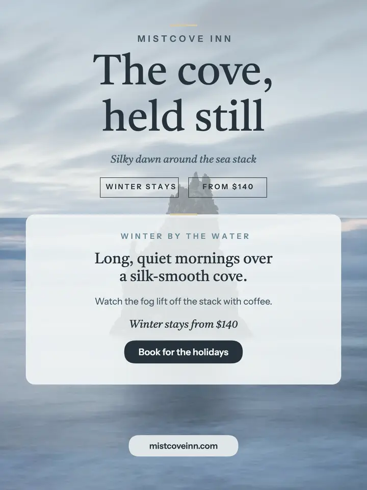 Mistcove Inn silky cove portrait: coastal inn post template
