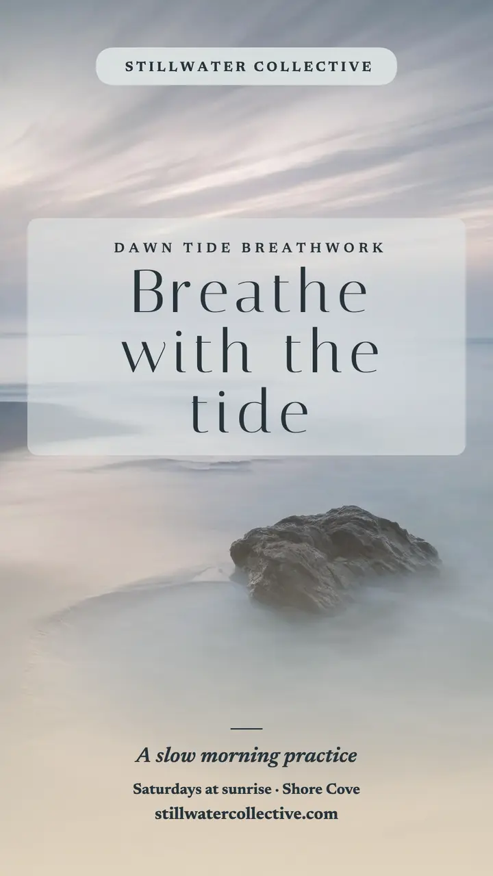 Dawn Tide Breathwork silky sea story template