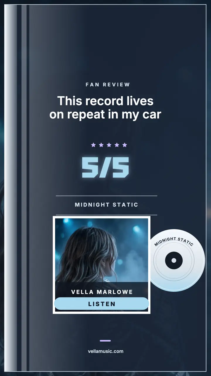 Vella Marlowe Midnight Static review story template