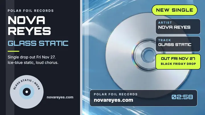 Nova Reyes Glass Static silver disc thumbnail template