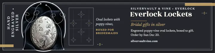 Silvervault bridal locket banner template