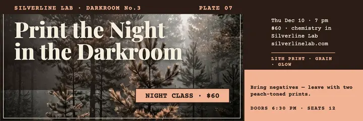 Silverline lith print night class header template