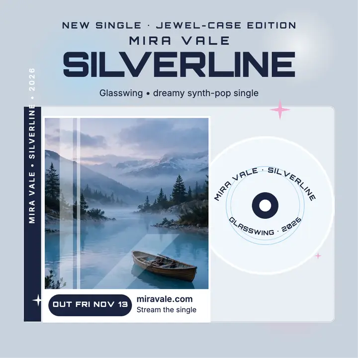 Silverline single jewel-case CD post template