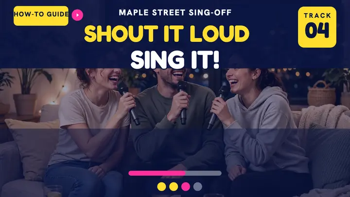Maple Street Sing-Off karaoke thumbnail template