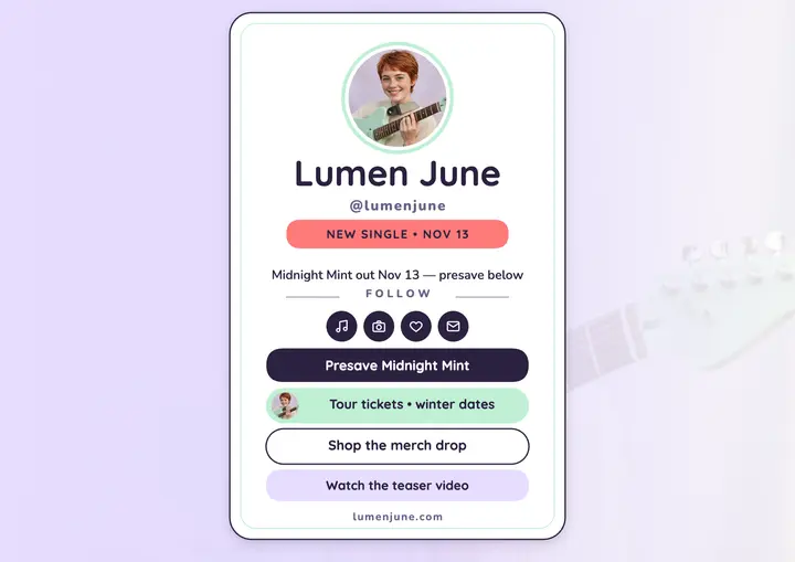 Lumen June single link hub certificate template