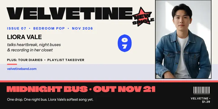 Velvetine Midnight Bus single cover post template