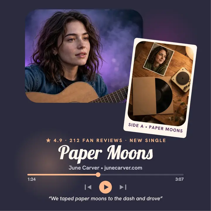 Paper Moons single review now-playing post template