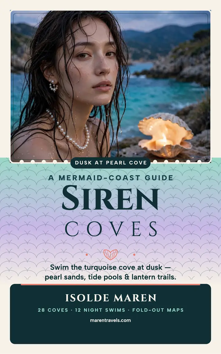 Siren Coves mermaid coast guide ebook: mermaid travel ebook cover template