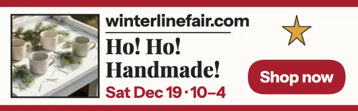 Winterline Fair craft market mini ad: craft market ad template