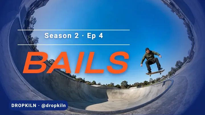 Skate vlog BAILS fisheye thumbnail template