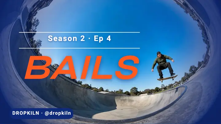 Skate vlog BAILS fisheye thumbnail template