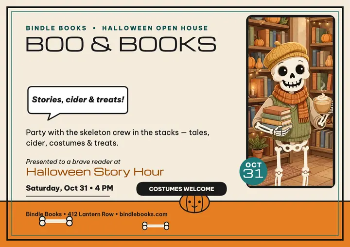 Bindle Books Halloween story hour certificate template
