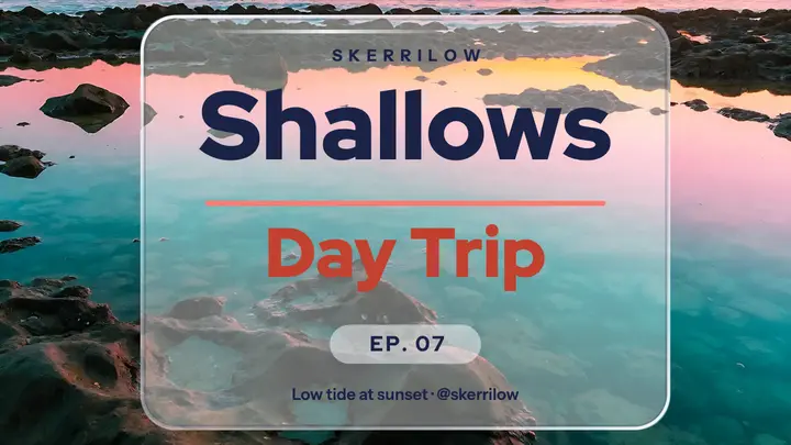 Skerrilow sunset tide pools glass lens thumbnail template