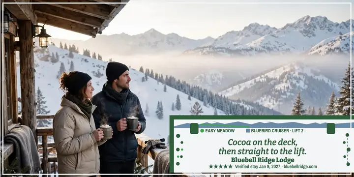 Bluebell Ridge Lodge guest review post template