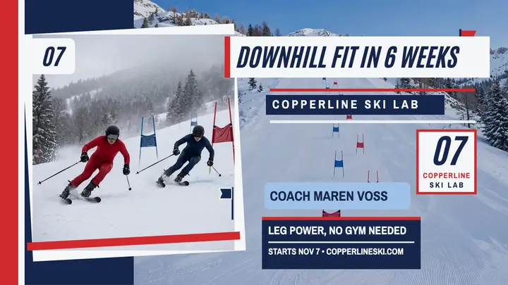 Copperline downhill ski conditioning thumbnail template