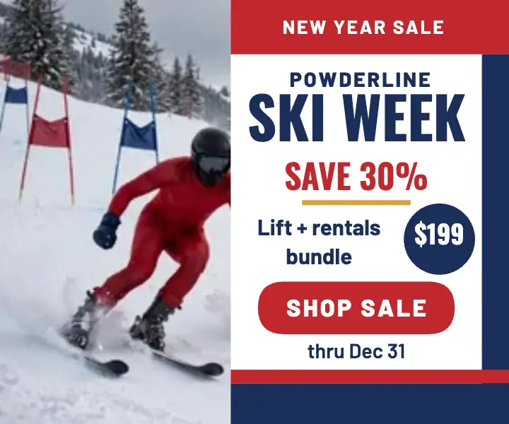 Powderline ski week sale race ad template