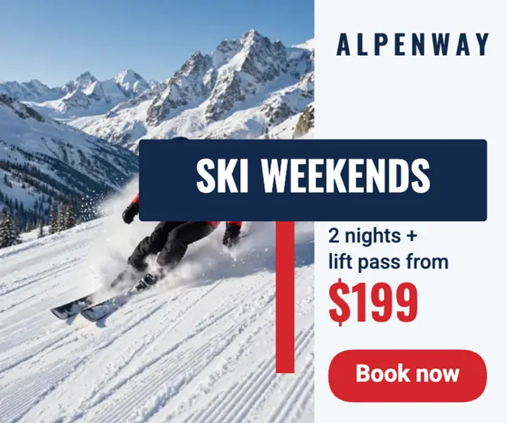 Ski weekends ad template