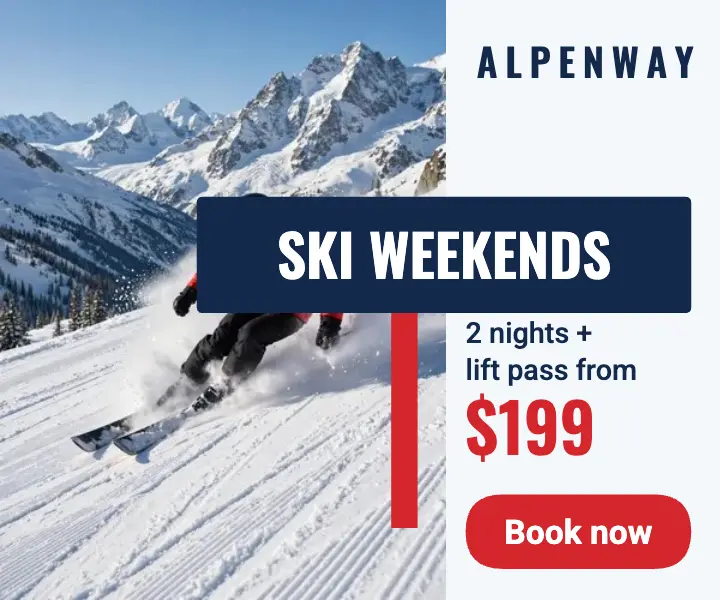 Ski weekends ad template