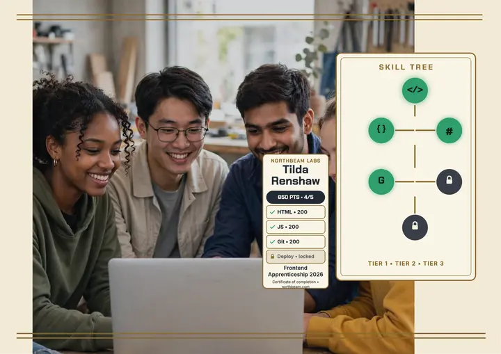 Northbeam apprentice certificate, skill tree: apprenticeship certificate template