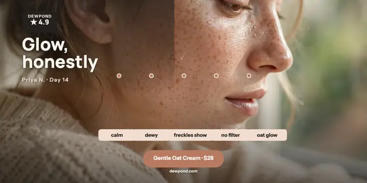 Dewpond oat cream glow review post template