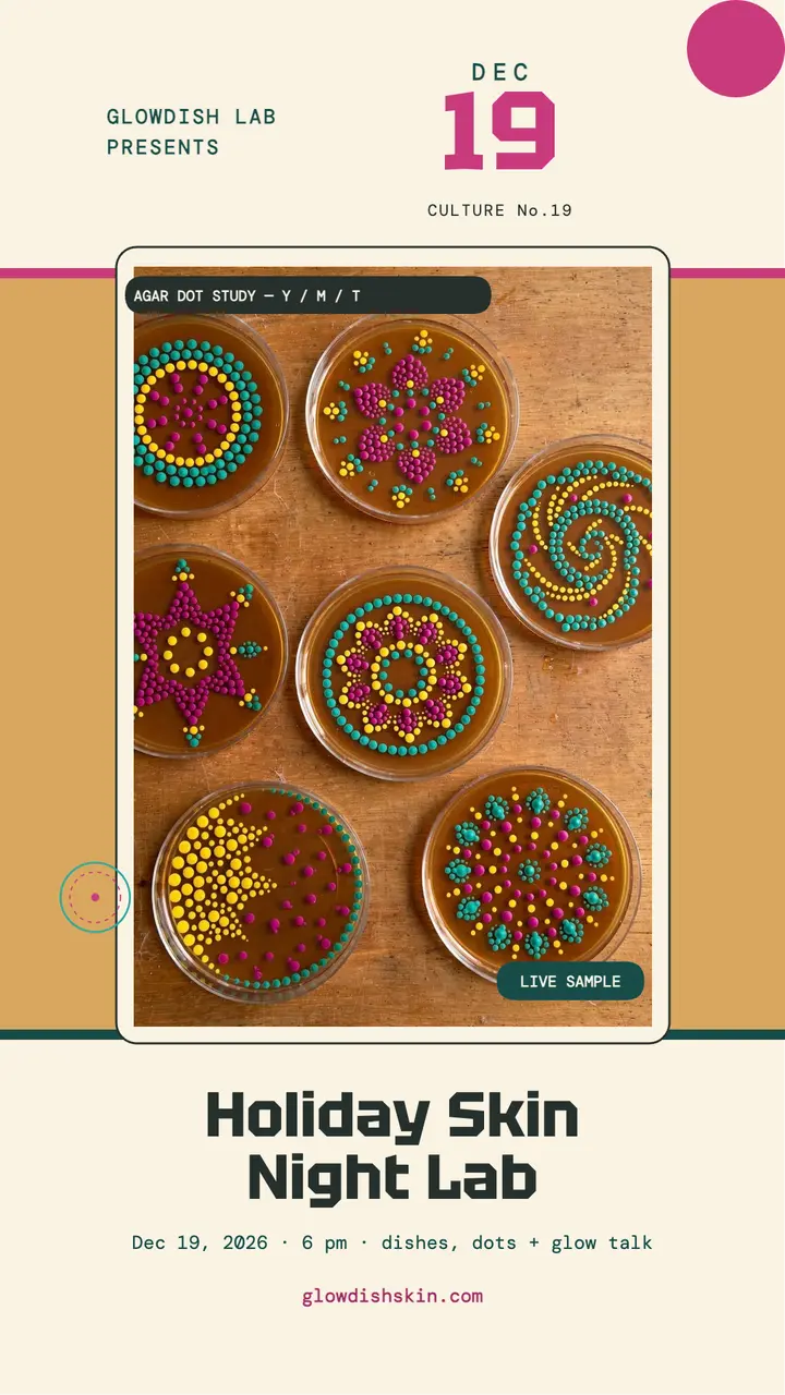 Glowdish Lab holiday skin night story template