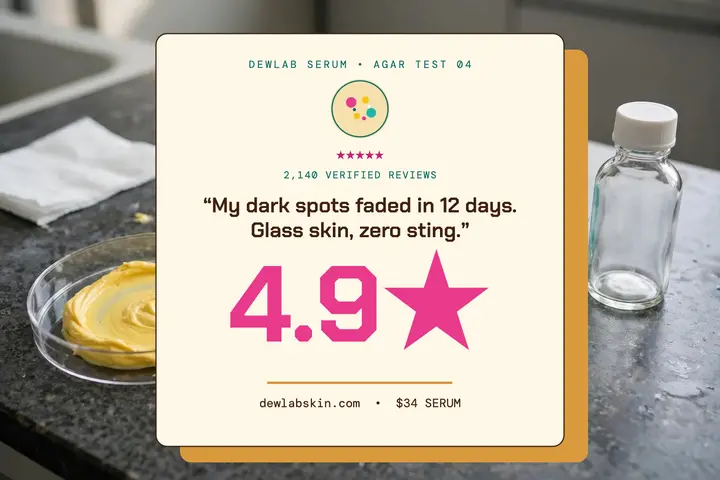 Dewlab Serum agar review card template