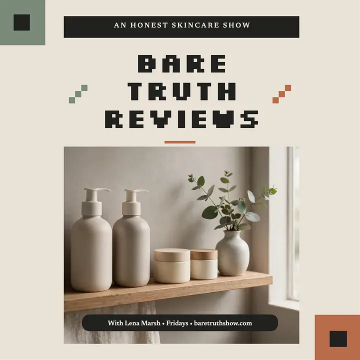 Bare Truth skincare review podcast cover template