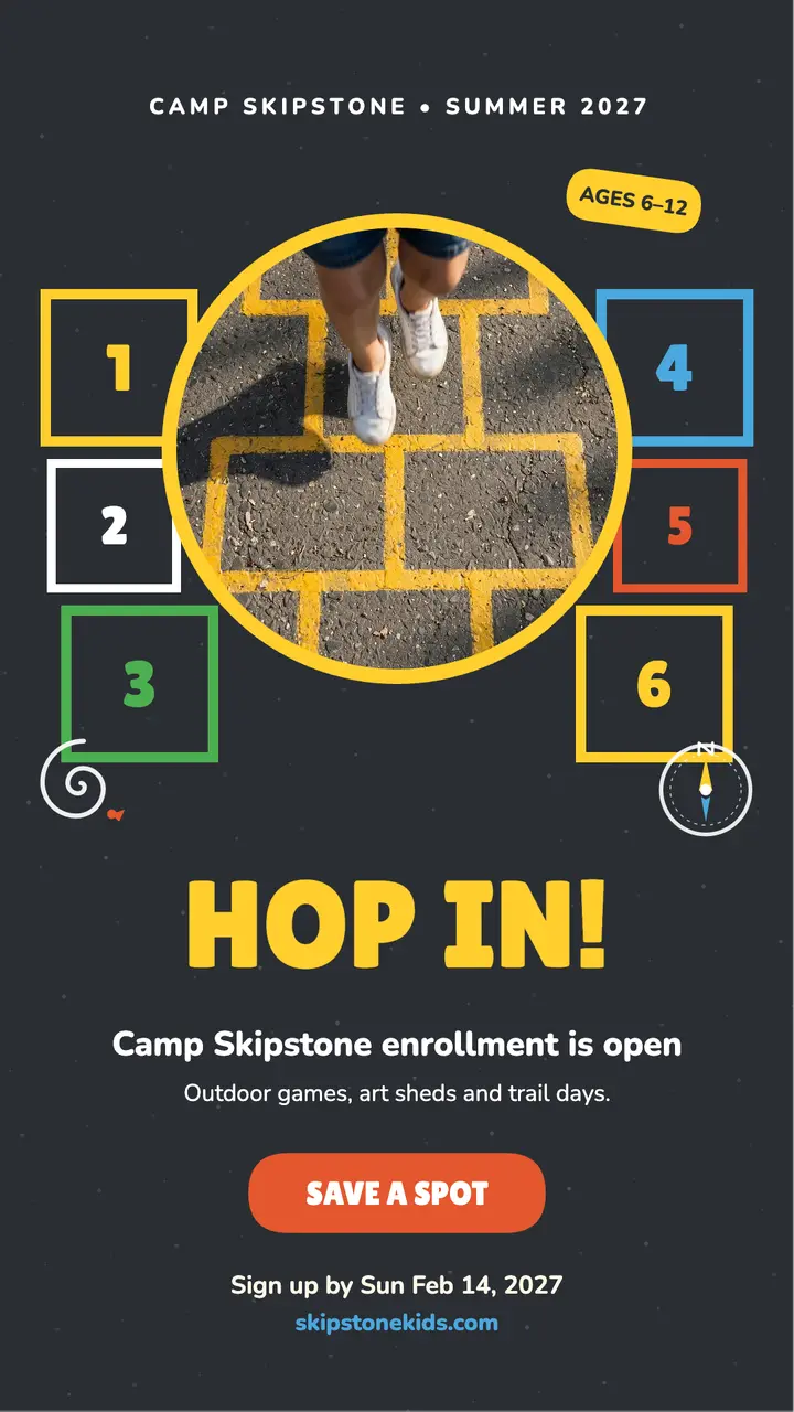 Skipstone camp hopscotch story template