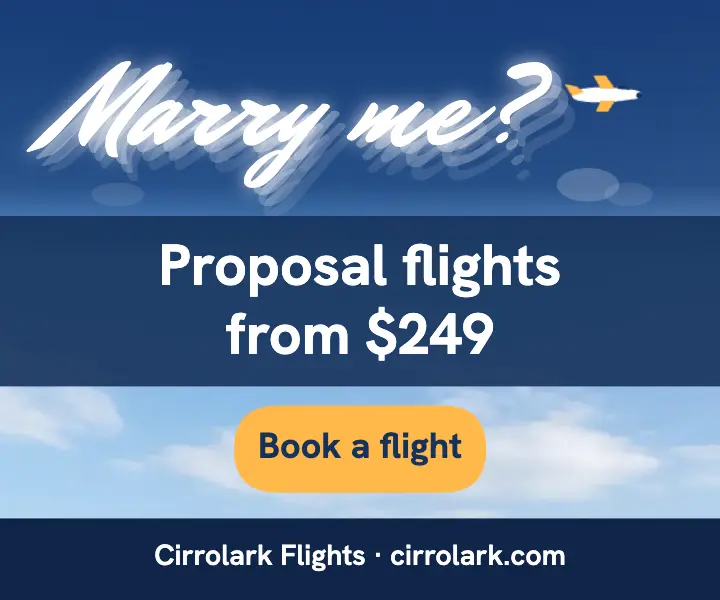 Cirrolark skywriting proposal flights ad template