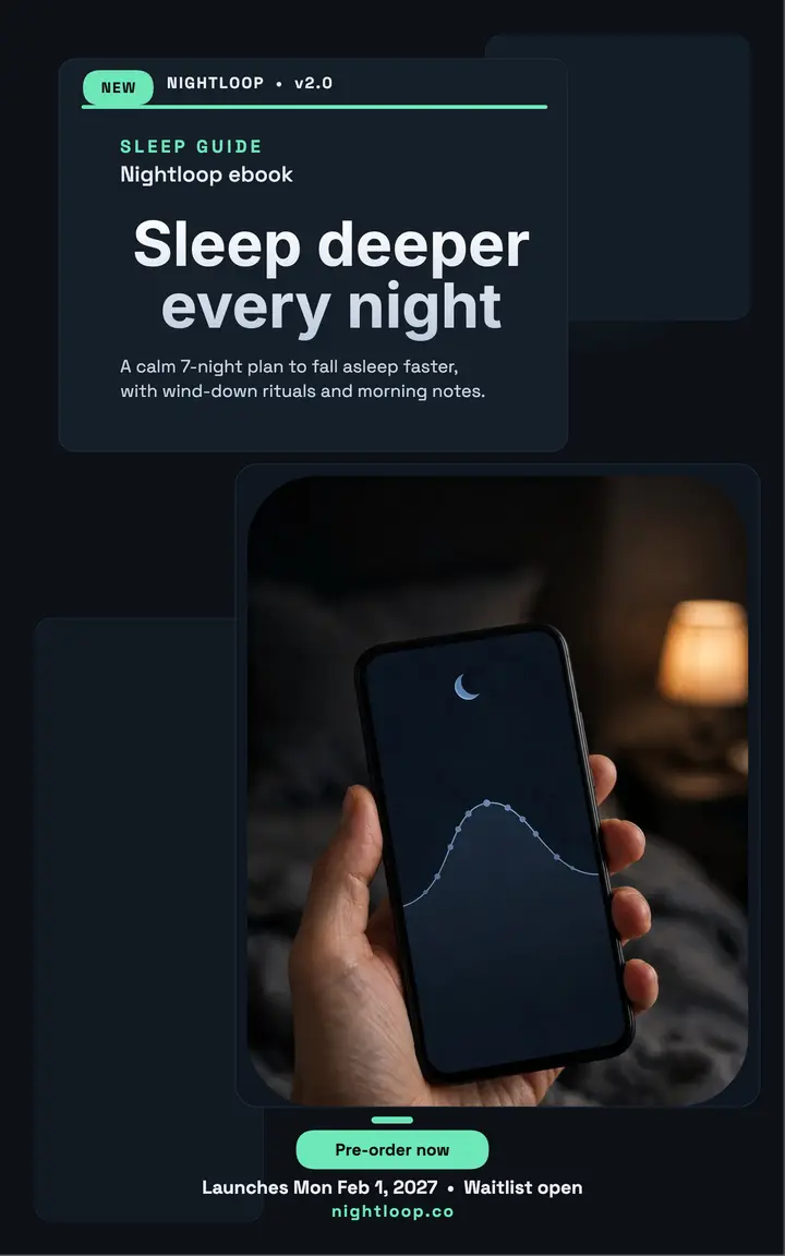 Nightloop sleep guide ebook cover template