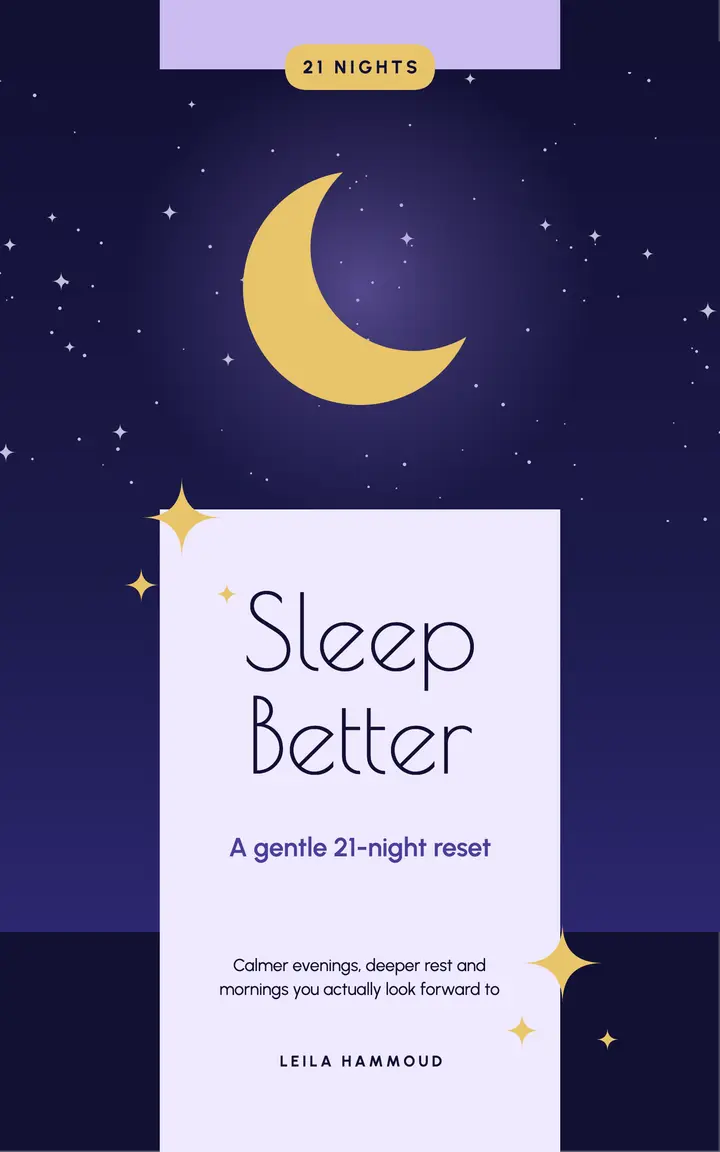 Sleep Better e-book cover template