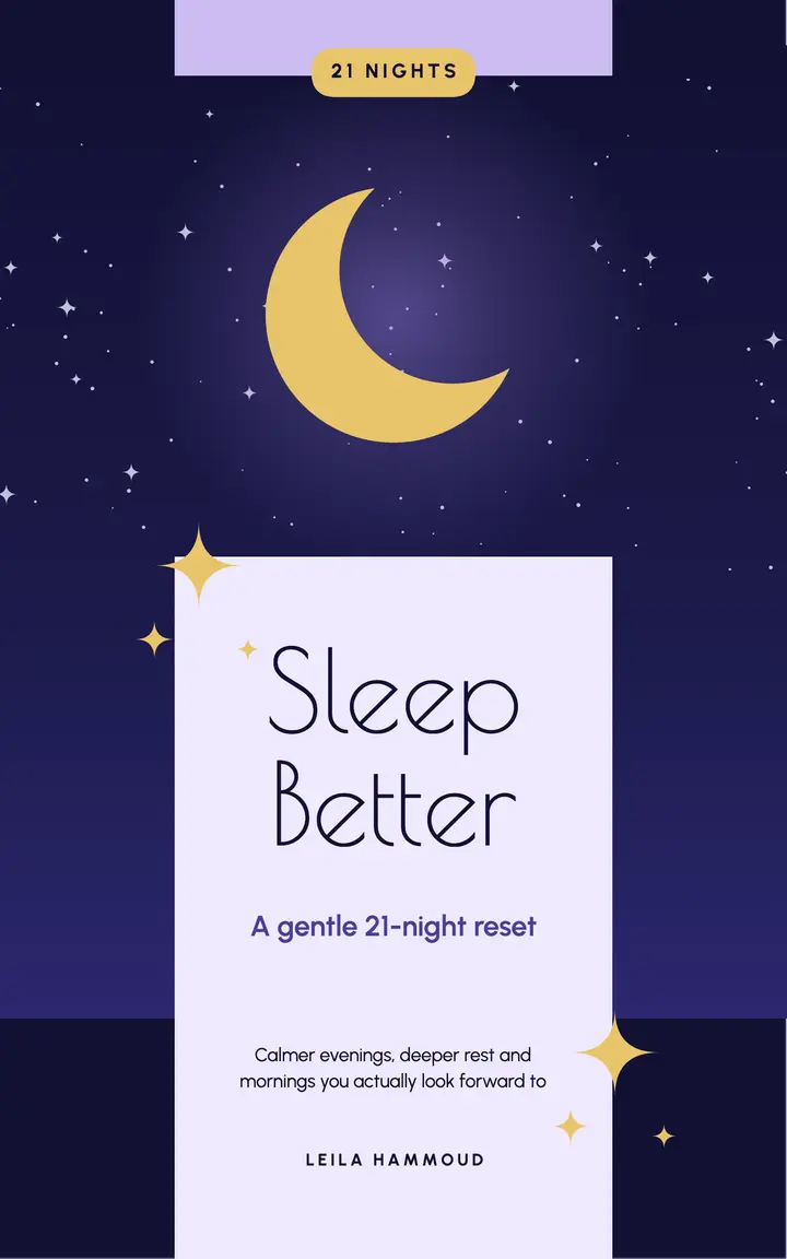 Sleep Better e-book cover template