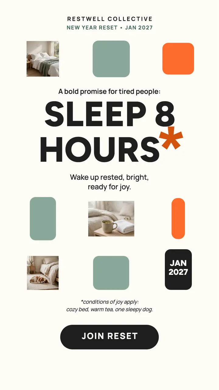 Restwell sleep reset asterisk story: sleep reset story template