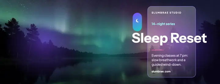 Slumbrae Sleep Reset winter program cover template