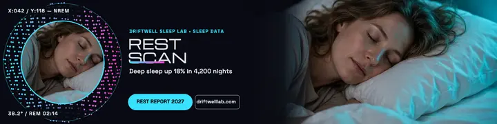 Driftwell sleep scan banner: sleep lab banner template