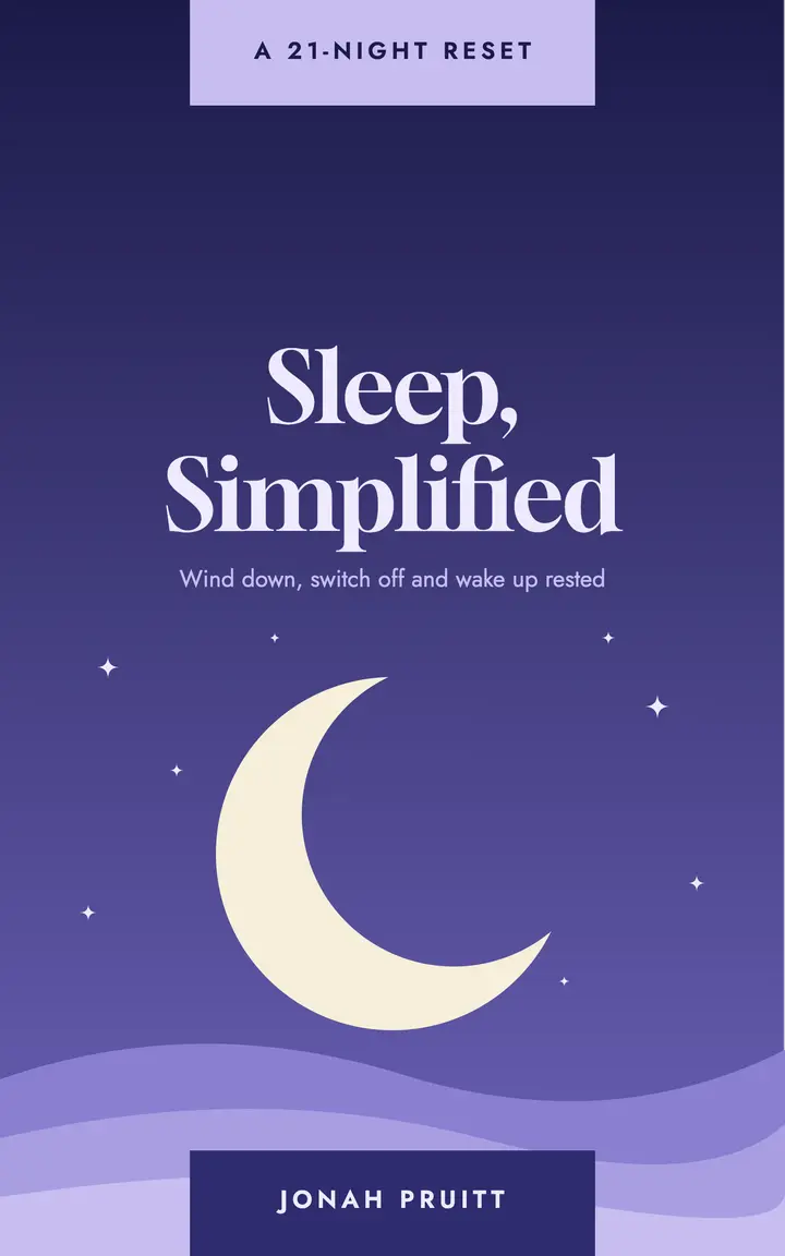 Sleep, Simplified ebook cover template