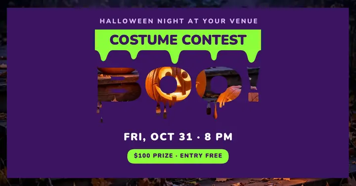 BOO! costume contest template