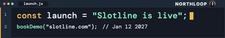 Slotline launch code cover template